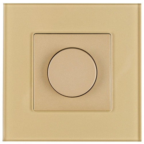 Schakelaar Lichtdimmer Draaibaar Glas Goud MIUUN