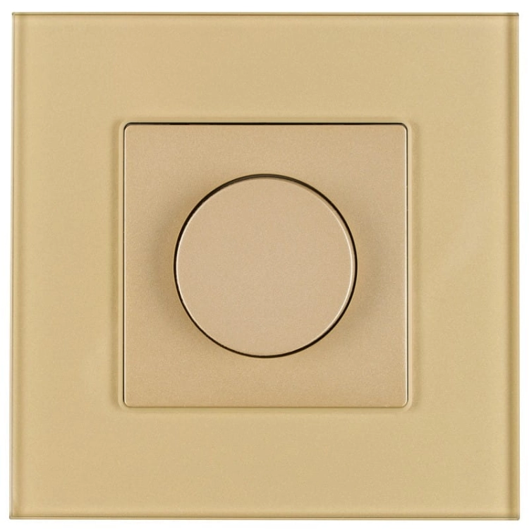 Schakelaar Lichtdimmer Draaibaar Glas Goud MIUUN