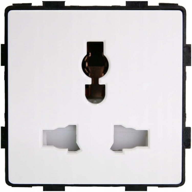 Module Universeel Stopcontact PL UK EU US Wit Voor Afdekramen MIUUN