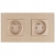 Dubbel Glazen Stopcontact Goud Set Tweevoudig Afdekraam En 2 X Stopcontact