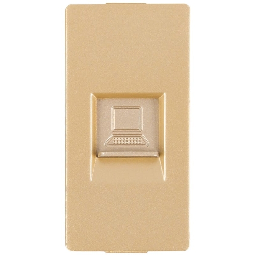 Module RJ45-Netwerkaansluiting Kat 5E Goud Voor Afdekramen MIUUN