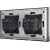 Dubbel Glazen Stopcontact Zwart Set Tweevoudig Afdekraam En 2 X Enkel Stopcontact Met Aardpen