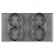 Dubbel Schuko-Stopcontact Grijs PVC Afdekraam En 2 X Dubbel Stopcontact MIUUN