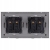 Dubbel Schuko-Stopcontact Goud Set PVC Tweevoudig Afdekraam 2 X Stopcontact MIUUN