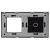 Afdekraam Touchpaneel Tweevoudig 1+S Glas Zwart