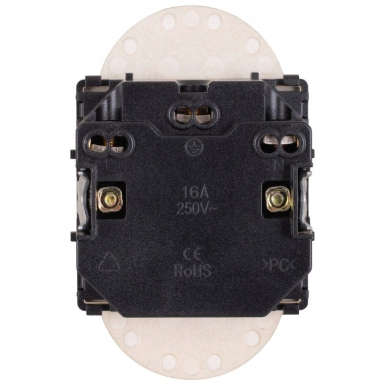 Module Dubbel Stopcontact Met Aardpen Goud Voor Afdekramen MIUUN