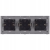 Drievoudig Stopcontact Wit Set PVC Drievoudig Afdekraam En 3 X Dubbel Stopcontact MIUUN