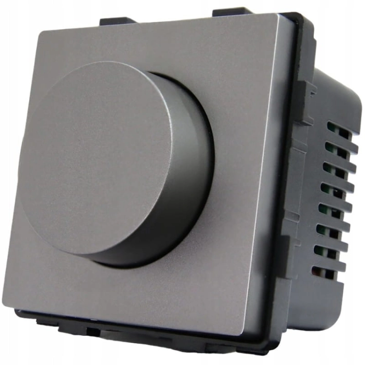 Schakelaar Lichtdimmer Draaibaar Grijs Set Met Afdekraam PVC MIUUN