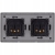 Dubbel Stopcontact Grijs Set PVC Tweevoudig Afdekraam En 2 X Enkel Stopcontact MIUUN