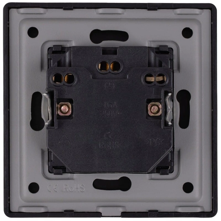 Dubbel Schuko-Stopcontact Zwart Met Randaarde Zonder Aardpen Set Met PVC-Afdekraam MIUUN