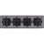 Viervoudig Schuko-Stopcontact Zwart PVC-Afdekraam Viervoudig En 4 X Stopcontact