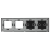 Afdekraam Touchpaneel Viervoudig 2+2+S+S Glas Zwart