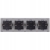 Viervoudig Glazen Stopcontact Goud Set Afdekraam En 4 X Dubbel Stopcontact
