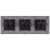 Drievoudig Schuko-Stopcontact Wit PVC-Afdekraam Drievoudig En 3 X Stopcontact