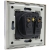 Enkel Stopcontact Met Aardpen Glas Grijs