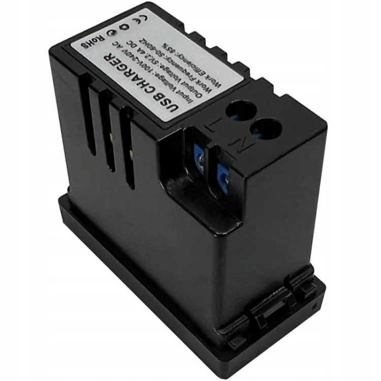 Module Dubbel USB-Laadstopcontact 2.4A Zwart Voor Afdekramen MIUUN