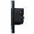 Stopcontact Met Aardpen Zwart + Dubbele USB A+C-Lader 20W Set Met Glazen Afdekraam MIUUN
