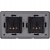 Dubbel Stopcontact Zwart Set PCV Tweevoudig Afdekraam En 2 X Stopcontact