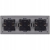 Drievoudig Glazen Stopcontact Grijs Set Drievoudig Afdekraam En 3 X Dubbel Stopcontact MIUUN