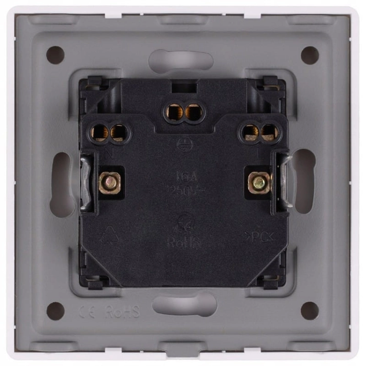 Dubbel Schuko-Stopcontact Met Aarding Zonder Aardpen Goud Set Met PVC-Afdekraam MIUUN