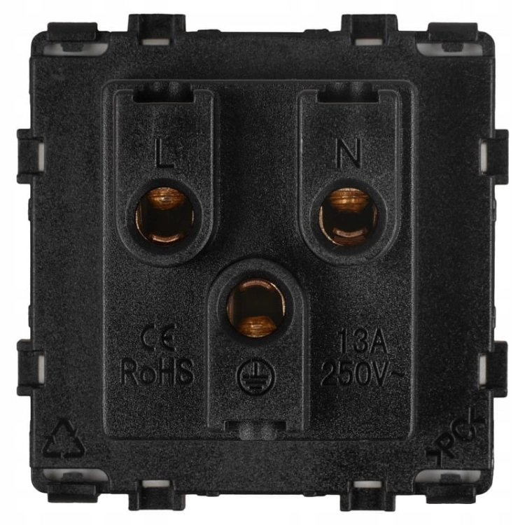 Module Universeel Stopcontact PL UK US EU Elektrisch Goud Voor Afdekramen MIUUN