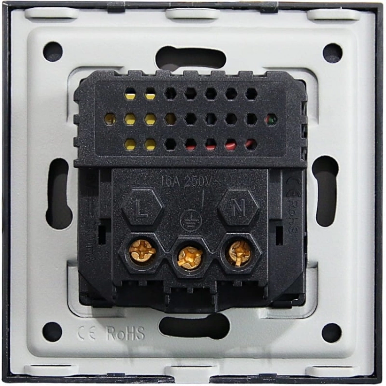 Stopcontact Met Aardpen Wit Glas + Dubbele USB-Lader A+A 2.4A MIUUN