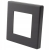 Stopcontact Zwart Met Aardpen En Aarding Set Met PVC-Afdekraam