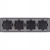 Viervoudig Schuko-Stopcontact Zwart PVC-Afdekraam Viervoudig En 4 X Stopcontact