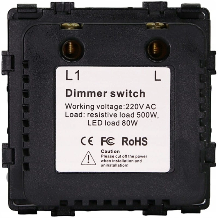Module Draaidimmer Voor Licht Zwart Voor Afdekramen MIUUN