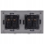 Glazen Dubbel Schuko-Stopcontact Wit Tweevoudig Afdekraam En 2 X Stopcontact