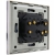 Wisselschakelaar Dubbel Glas Grijs Zilver MIUUN