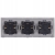 Drievoudig Glazen Stopcontact Goud Set Afdekraam En 3 X Dubbel Stopcontact