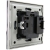 Dubbel Stopcontact Met Aarding Glas Grijs
