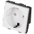 Schuko-Stopcontact Wit Met Randaarde Zonder Aardpen Set Met PVC-Afdekraam MIUUN
