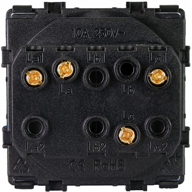 Module Drukknop Terugverend Monostabiel Dubbel Wit MIUUN