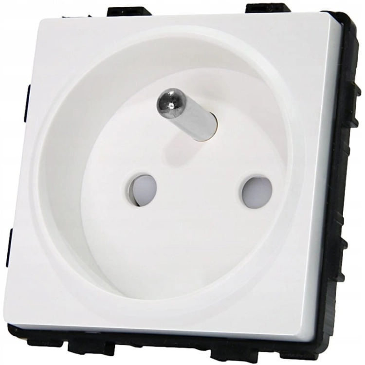 Stopcontact Wit Met Aardpen Aarding Set Met PVC-Afdekraam MIUUN