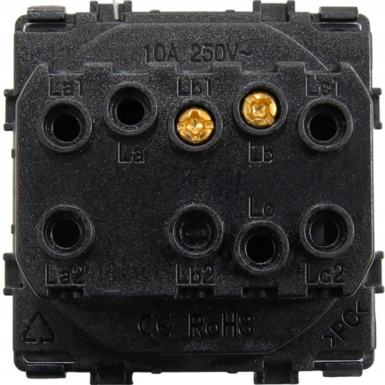 Beldrukker Enkel Grijs Set Met Afdekraam PVC MIUUN