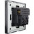 Stopcontact Met Aardpen Zwart + Dubbele USB A+C-Lader 20W Set Met Glazen Afdekraam MIUUN
