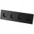 Viervoudig Schuko-Stopcontact Zwart PVC-Afdekraam Viervoudig En 4 X Stopcontact