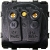Stopcontact Met Klep En Aardpen Grijs Set Met Afdekraam PVC MIUUN