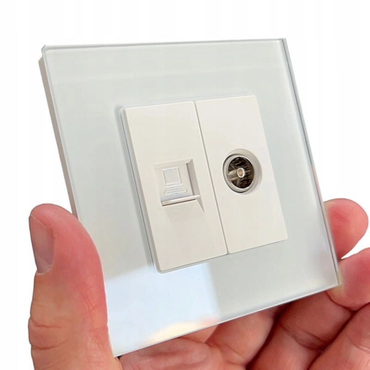Module RJ45-Netwerkaansluiting Kat 6 Wit Voor Afdekramen MIUUN