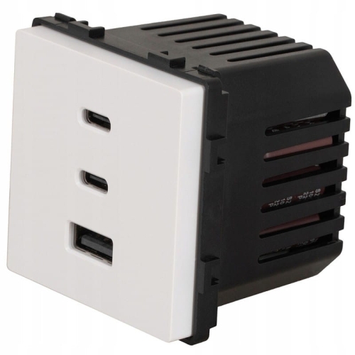 Module Drievoudig USB-Laadstopcontact 65W A+C+C Wit Voor Afdekramen MIUUN