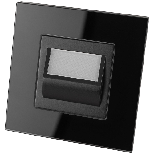 LED-Traplamp Warm 1W Glas Zwart MIUUN