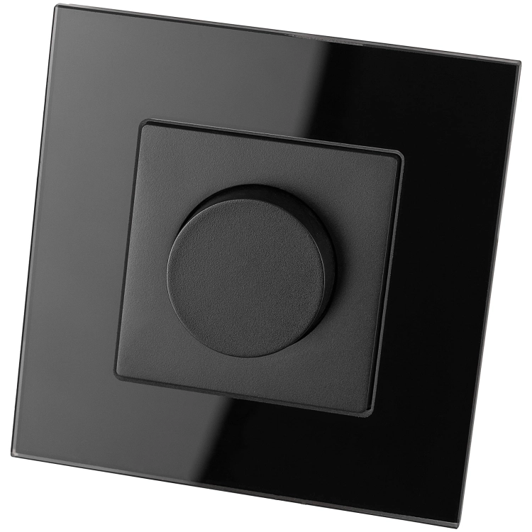 Mechanische Lichtdimmer Glas Zwart MIUUN