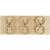 Drievoudig Glazen Stopcontact Goud Set Afdekraam En 3 X Dubbel Stopcontact