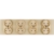 Viervoudig Glazen Stopcontact Goud Set Afdekraam En 4 X Dubbel Stopcontact