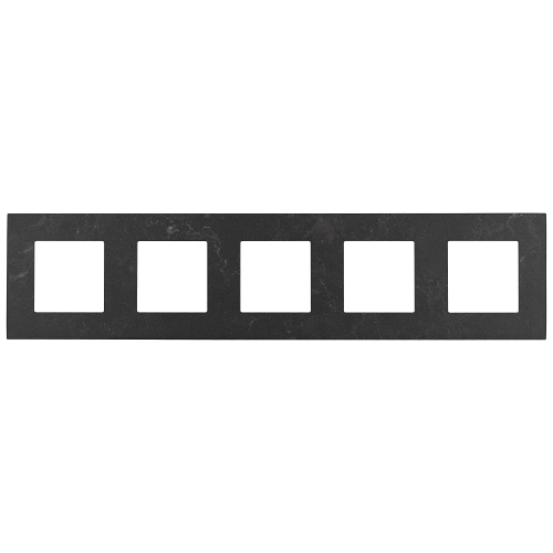 Vijfvoudig Afdekraam Zwart Marmer Effect Voor Modules MIUUN