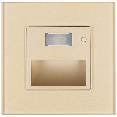 Wand-Traplamp Met Bewegingsmelder Goud Set Met Glazen Afdekraam MIUUN