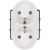 Module Dubbel Stopcontact Met Aardpen Wit Voor Afdekramen MIUUN