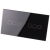 Afdekraam Touchpaneel Tweevoudig 3+3 Glas Zwart